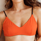 SAMPLE Bikinitop - Jasmine Zwart/Oranje