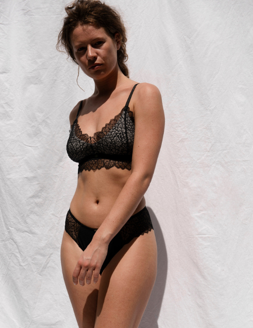 Mid Waist Slip - Willow Black