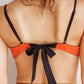 Bikinitop - Jasmine Zwart/Oranje