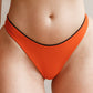 Bikinibroekje - Lovelli Zwart/Oranje