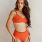 Bikinibroekje - Jasmine Zwart/Oranje