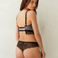 black lace bralette